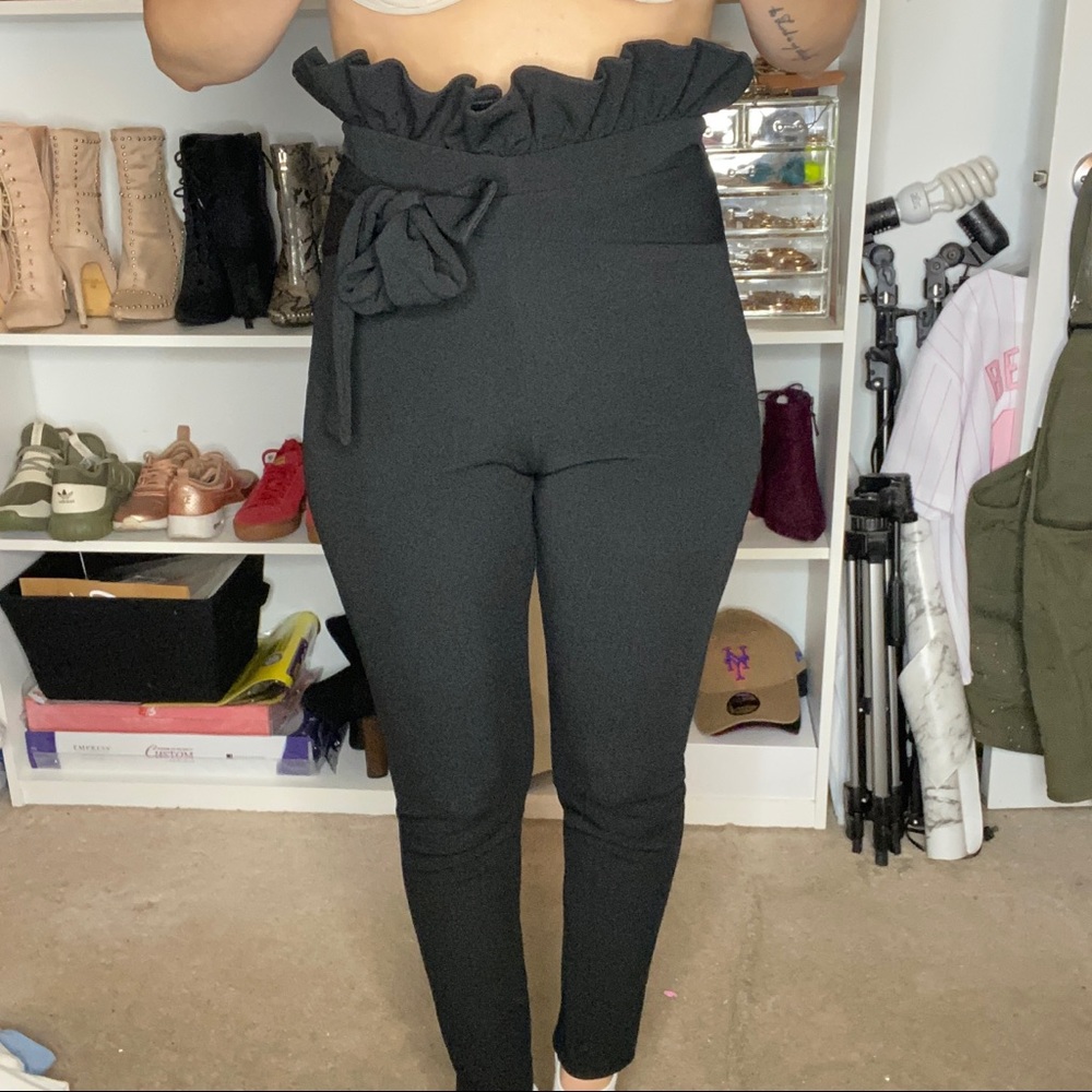 Paper bag trim pants